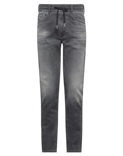Diesel Man Jeans Black Size 34w-32l Lyocell, Cotton, Elastane In Gray