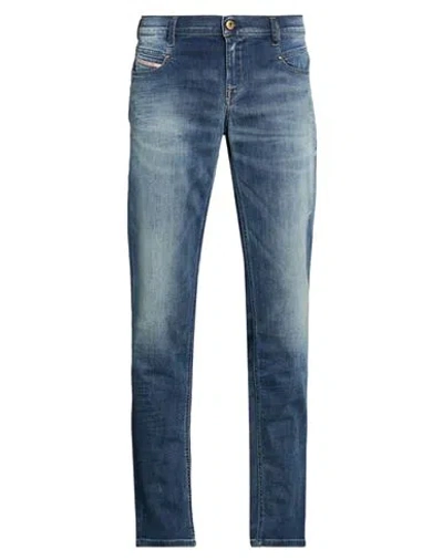 Diesel Man Jeans Blue Size 25w-32l Cotton, Polyester, Elastane In Black