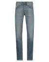 Diesel Man Jeans Blue Size 26w-32l Cotton, Elastane, Cow Leather In Blue