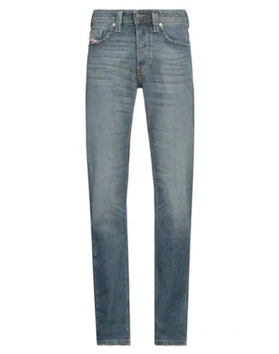 Diesel Man Jeans Blue Size 26w-32l Cotton, Elastane, Cow Leather
