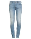 Diesel Man Jeans Blue Size 30w-32l Cotton, Elastane In Blue