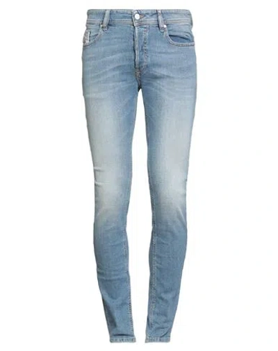 Diesel Man Jeans Blue Size 30w-32l Cotton, Elastane