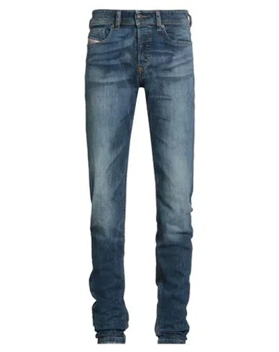 Diesel Man Jeans Blue Size 30w-34l Cotton, Elastane