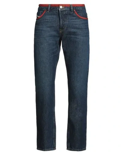 Diesel Man Jeans Blue Size 32w-30l Cotton, Nylon