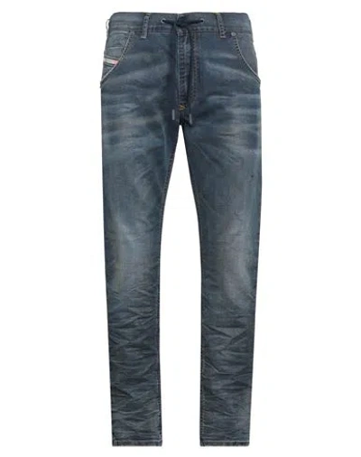 Diesel Man Jeans Blue Size 34 Lycra, Cotton, Elastane