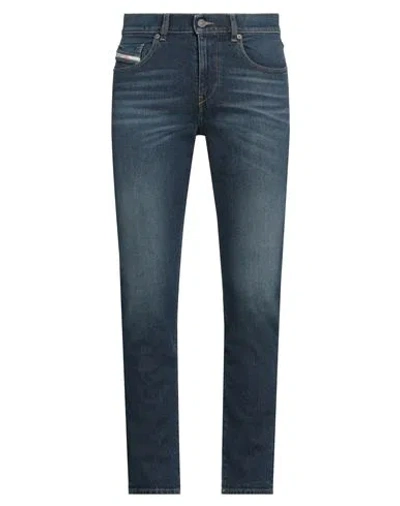 Diesel Man Jeans Blue Size 34w-30l Cotton, Elastane