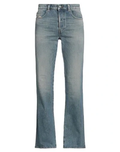 Diesel Man Jeans Blue Size 34w-30l Cotton, Elastane