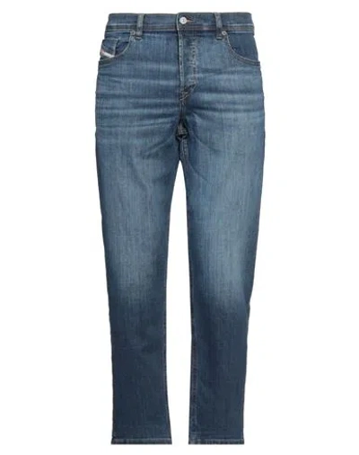Diesel Man Jeans Blue Size 34w-30l Cotton, Elastane