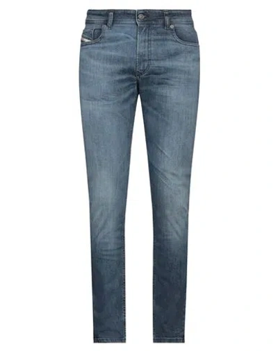 Diesel Man Jeans Blue Size 34w-30l Cotton, Elastane