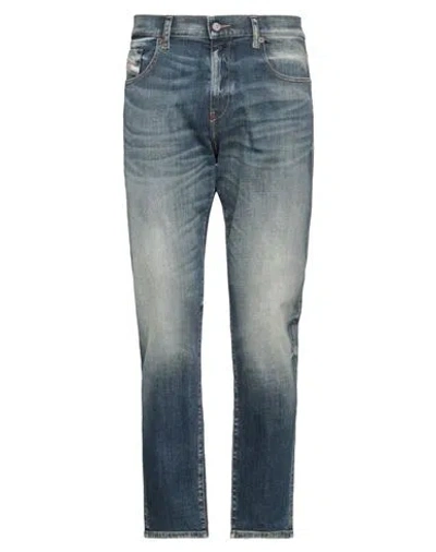 Diesel Man Jeans Blue Size 34w-30l Cotton, Elastane