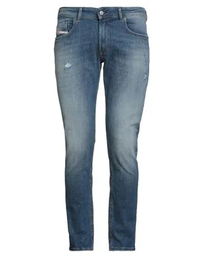 Diesel Man Jeans Blue Size 34w-30l Cotton, Elastane