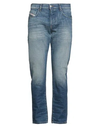 Diesel Man Jeans Blue Size 34w-30l Cotton, Elastane