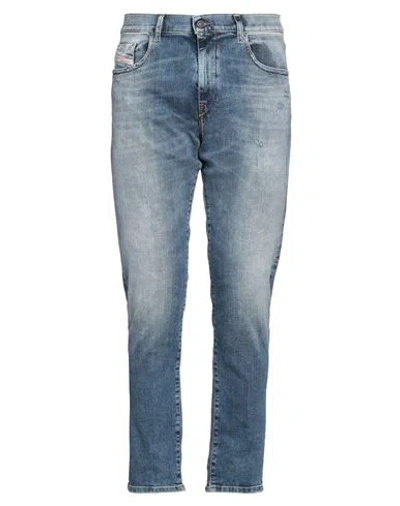 Diesel Man Jeans Blue Size 34w-30l Cotton, Elastane