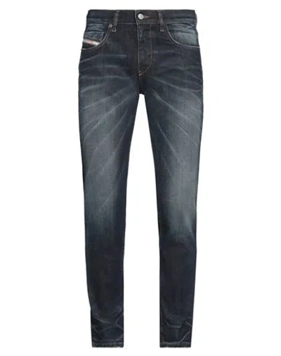Diesel Man Jeans Blue Size 34w-30l Cotton, Elastane In Black