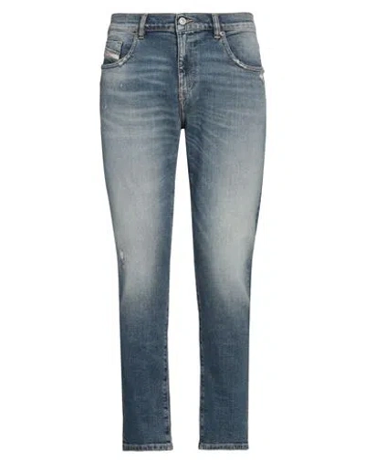 Diesel Man Jeans Blue Size 34w-30l Cotton, Elastane
