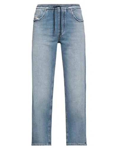 Diesel Man Jeans Blue Size 34w-32l Cotton, Elastane