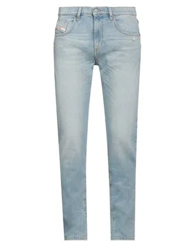 DIESEL DIESEL MAN JEANS BLUE SIZE 34W-32L COTTON, ELASTANE
