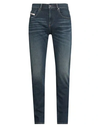 Diesel Man Jeans Blue Size 34w-32l Cotton, Elastane