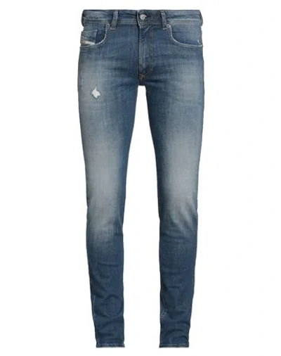 Diesel Man Jeans Blue Size 34w-32l Cotton, Elastane