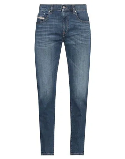 Diesel Man Jeans Blue Size 34w-32l Cotton, Elastane