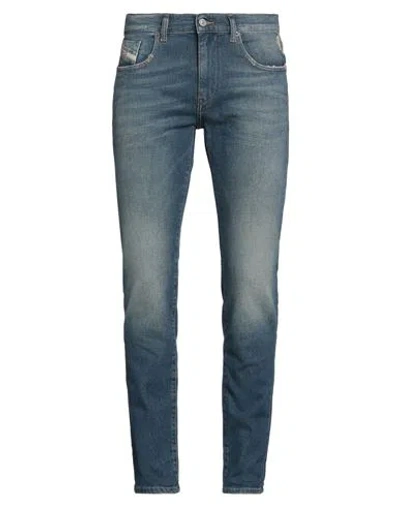 Diesel Man Jeans Blue Size 34w-32l Cotton, Elastane