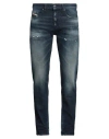Diesel Man Jeans Blue Size 34w-32l Cotton, Elastane