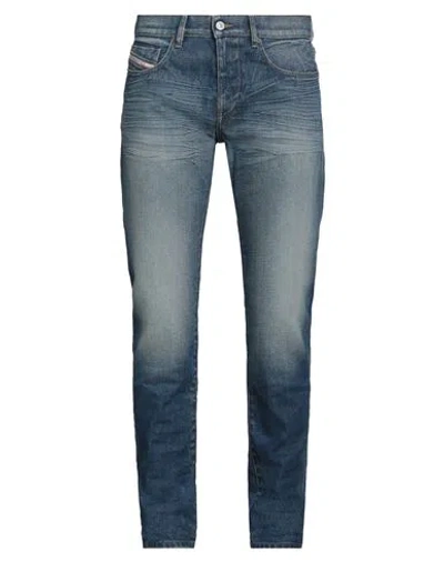 Diesel Man Jeans Blue Size 34w-32l Cotton, Elastane
