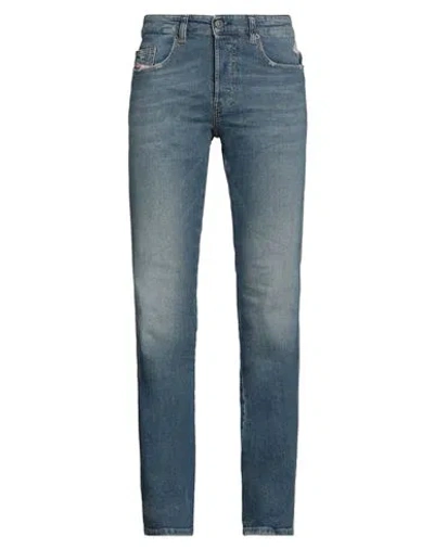 Diesel Man Jeans Blue Size 34w-32l Cotton, Elastane