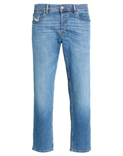 Diesel Man Jeans Blue Size 34w-32l Cotton, Elastane