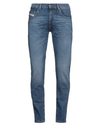 Diesel Man Jeans Blue Size 34w-32l Cotton, Elastane