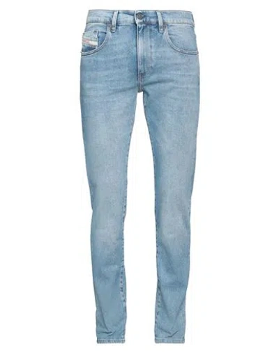 Diesel Man Jeans Blue Size 34w-32l Cotton, Elastane