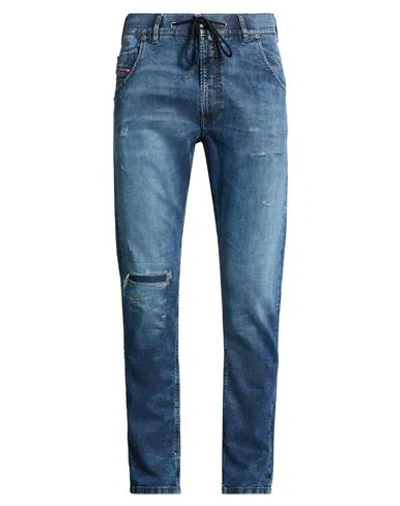 Diesel Man Jeans Blue Size 34w-32l Lyocell, Cotton, Elastane