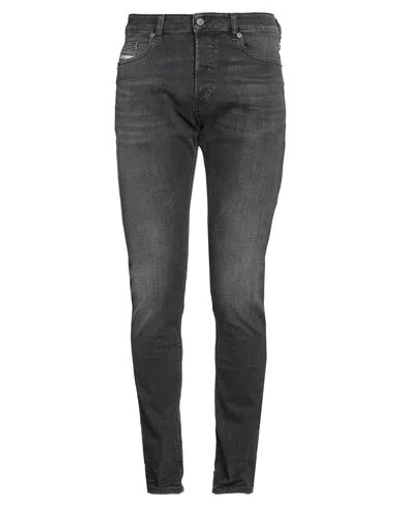 Diesel Man Jeans Grey Size 34w-32l Cotton, Elastane In Black