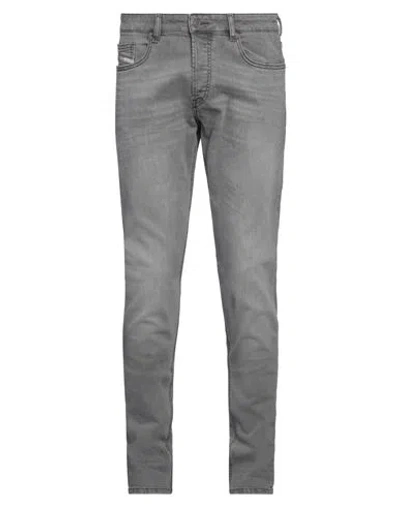 Diesel Man Jeans Grey Size 34w-32l Cotton, Elastane