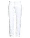 Diesel Man Jeans White Size 32w-32l Cotton, Polyester In White