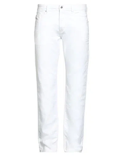 Diesel Man Jeans White Size 32w-32l Cotton, Polyester