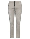 Diesel Man Pants Grey Size 34w-32l Cotton, Polyester, Elastane, Cow Leather