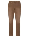 Diesel Man Pants Khaki Size 33w-30l Cotton, Polyester, Elastane In Beige