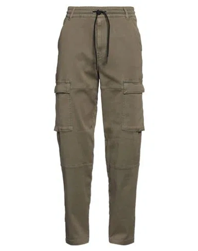 Diesel Man Pants Military Green Size 34 Cotton, Polyester, Elastane