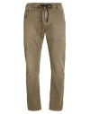 Diesel Man Pants Military Green Size 34w-32l Cotton, Polyester, Elastane, Cow Leather