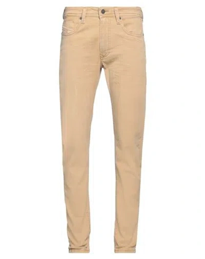 Diesel Man Pants Sand Size 29w-30l Cotton, Polyester, Elastane