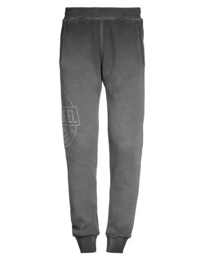 Diesel Man Pants Steel Grey Size Xxl Cotton, Elastane In Gray