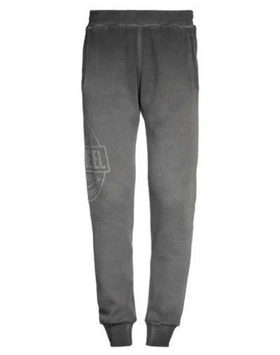 Diesel Man Pants Charcoal Size M Cotton, Elastane In Grey