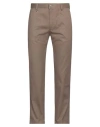 Diesel Man Pants Taupe Size 28 Cotton, Elastane In Grey