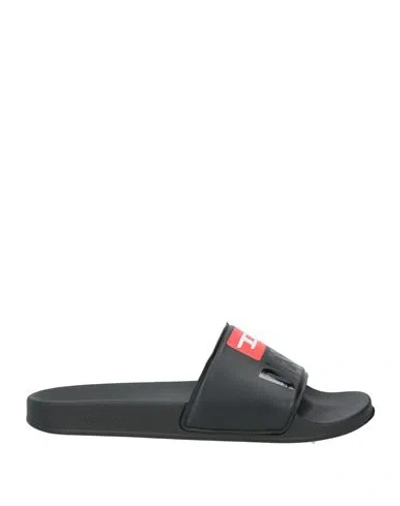 Diesel Man Sandals Black Size 10 Rubber