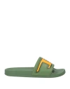 Diesel Man Sandals Green Size 10 Rubber