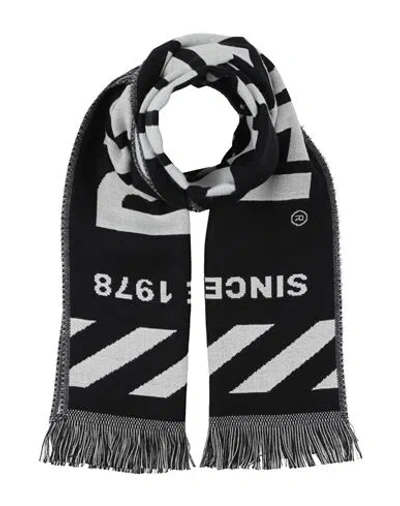 Diesel Man Scarf Black Size - Virgin Wool, Acrylic