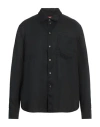 DIESEL DIESEL MAN SHIRT BLACK SIZE 46 LINEN