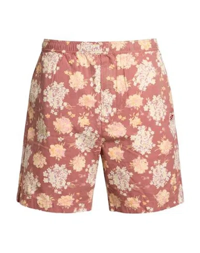 Diesel Man Shorts & Bermuda Shorts Antique Rose Size Xxl Cotton In Pink