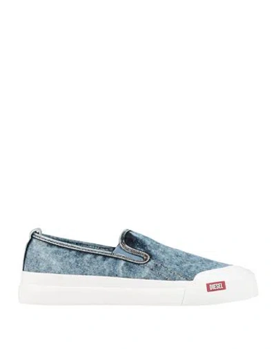 Diesel Man Sneakers Blue Size 10 Cotton